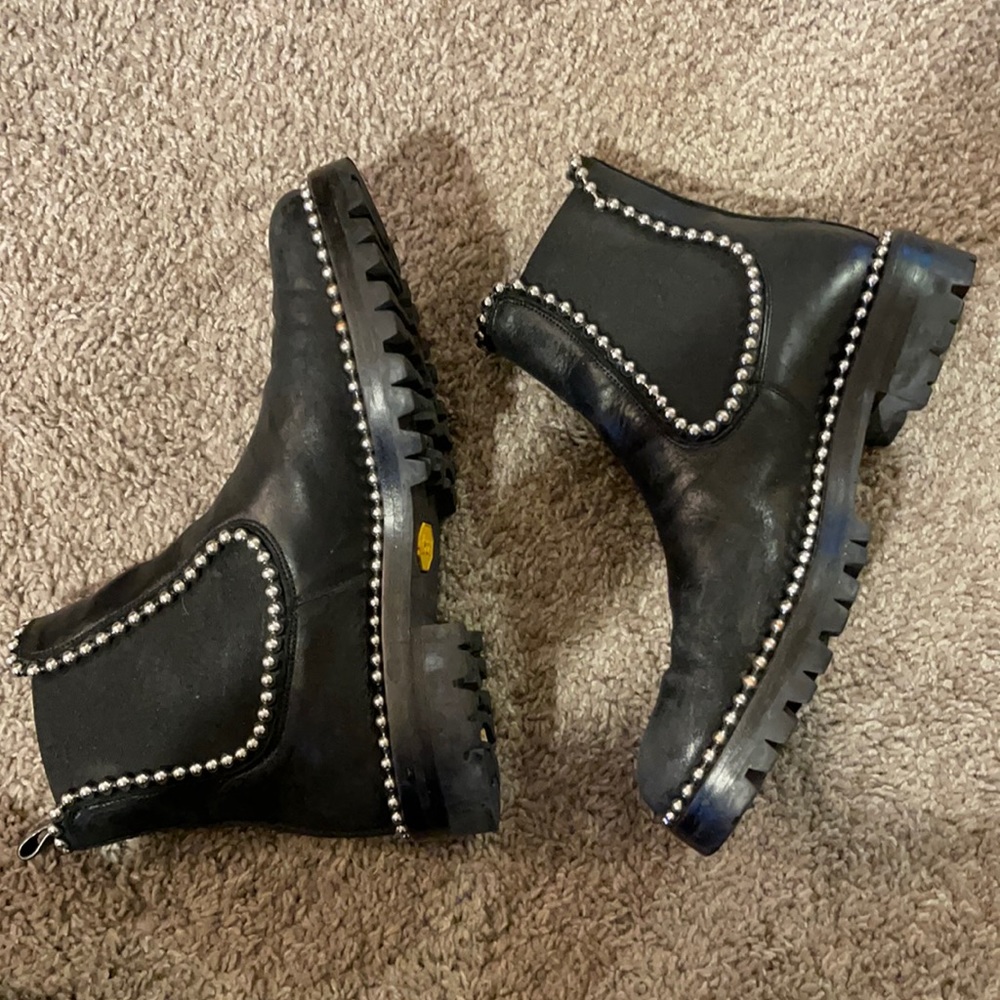 Alexander Wang studded lug sole boots
